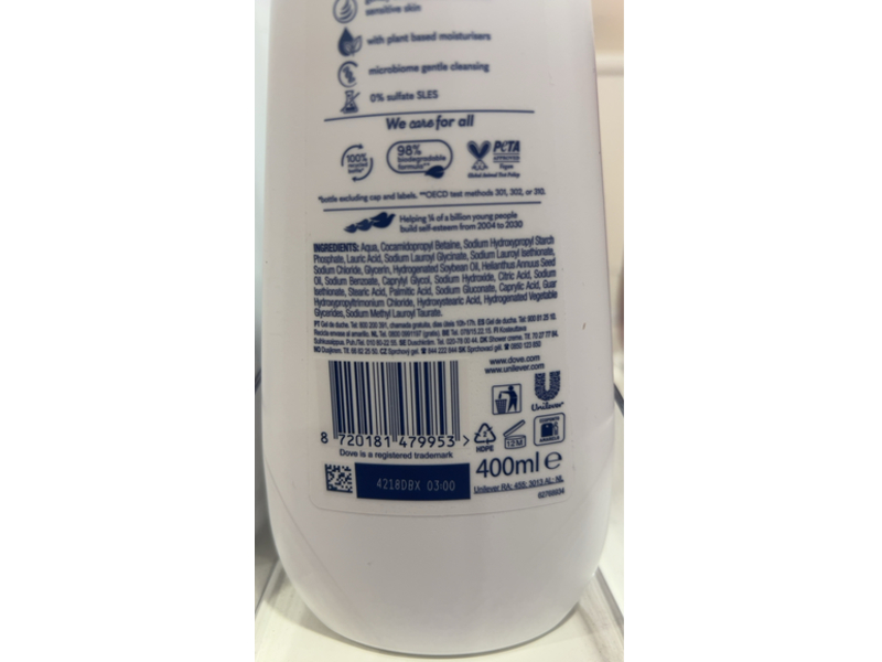 Dove Shower Gel, 400 mL