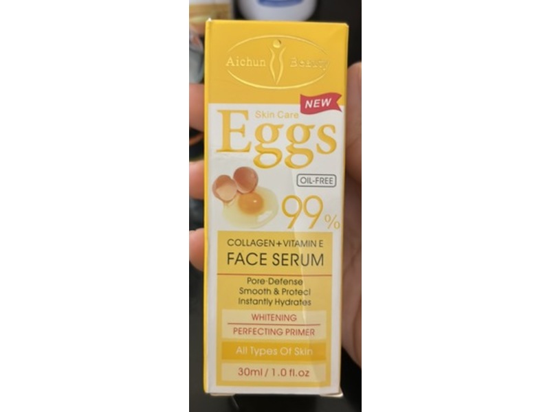 Aichun Beauty Face Serum, Collagen + Vitamin E, 1.01 fl oz/30 mL