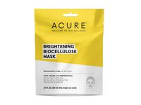 Acure Brilliantly Brightening Biocellulose Mask, Niacinamide & Kale, 0.67 fl oz/20 mL - thumbnail 1