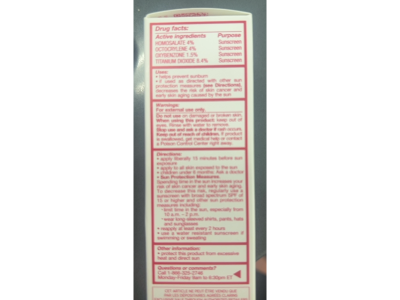 Clarins UV Plus Anti-Pollution Multi-Protection Sunscreen Tint, SPF 50, Light, 1.7 fl oz/50 mL