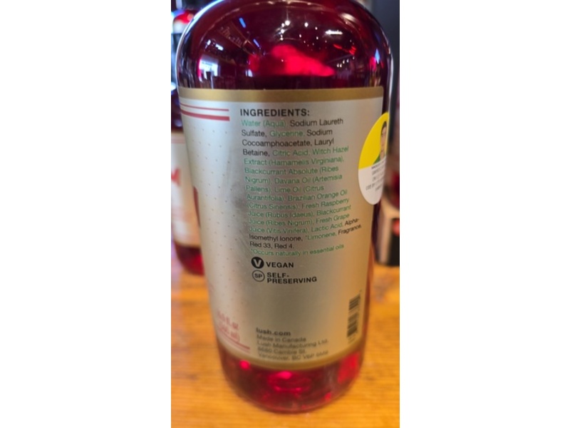 Lush Salam Shower Gel, Sweet Blackcurrant & Grape Juices, 16.9 fl oz