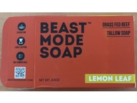 Beast Mode Soap Single Bar, Lemon Leaf, 4.5 fl oz - thumbnail 2
