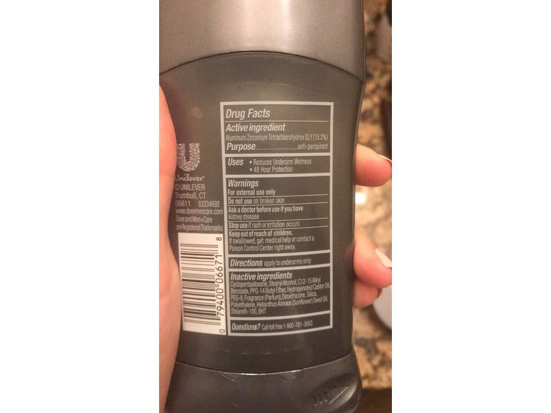 Dove Men + Care Non Irritant Antiperspirant Deodorant, Clean Comfort, 2.7 oz/76 g