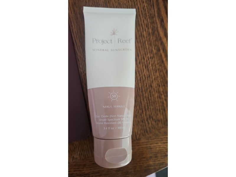 Project Reef Mineral Sunscreen, SPF 50, 3.4 fl oz/100 mL