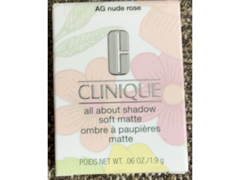 Clinique All About Shadow Single Eyeshadow, Nude Rose, 0.06 oz/1.9 g