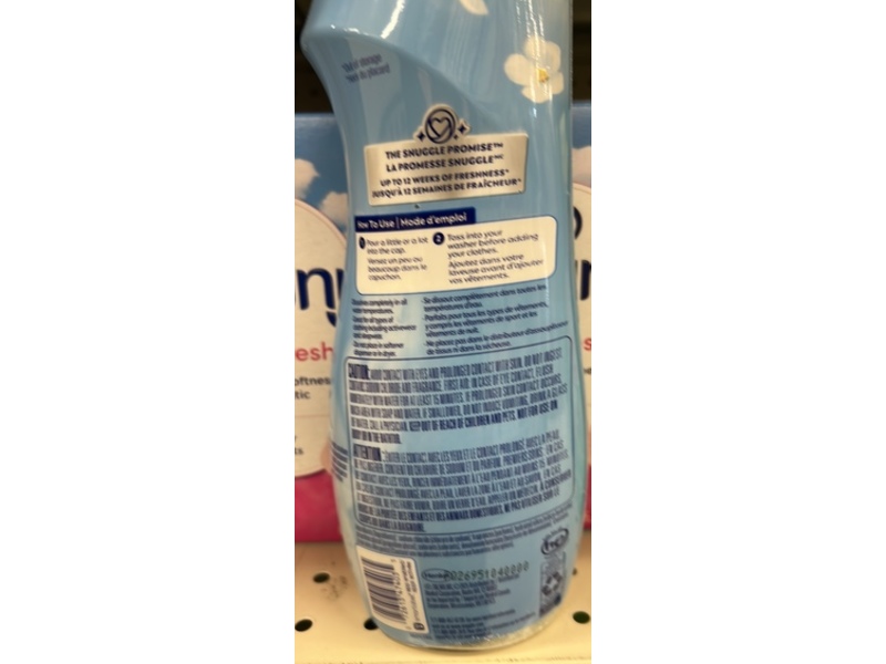 Snuggle Cuddle-Up Fresh In Wash Scent Booster, Blue Sparkle, 21 oz/595 g