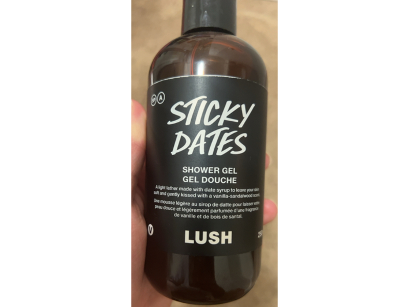 Lush Sticky Dates Shower Gel, 250 mL Ingredients and Reviews