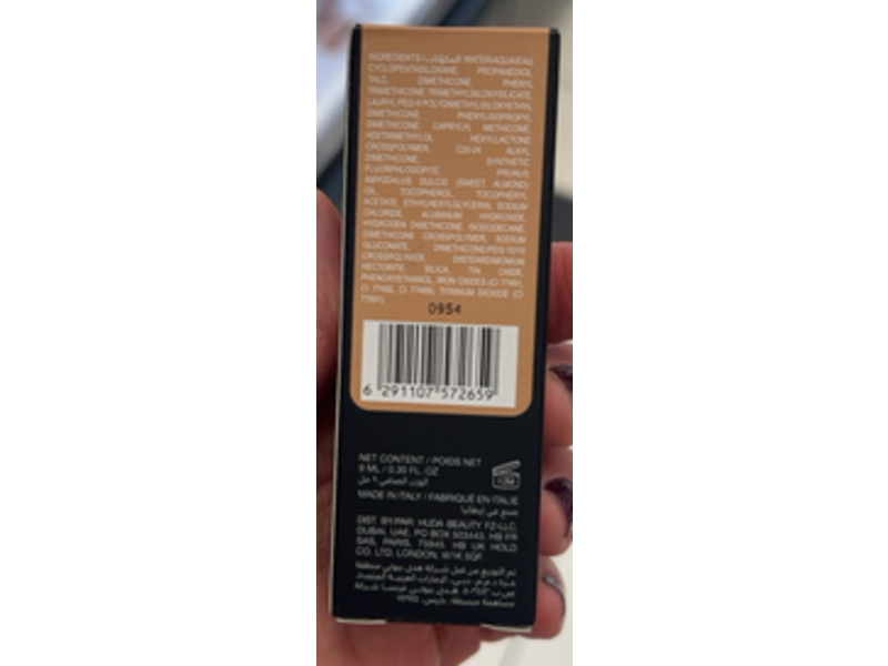 Huda Beauty #Fauxfilter Luminous Matte Liquid Concealer, Sugar Biscuit 3.5N, 0.30 fl oz/9 mL