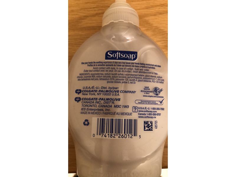 Softsoap Soothing Moisturizing Hand Soap, Aloe Vera, 7.5 fl oz