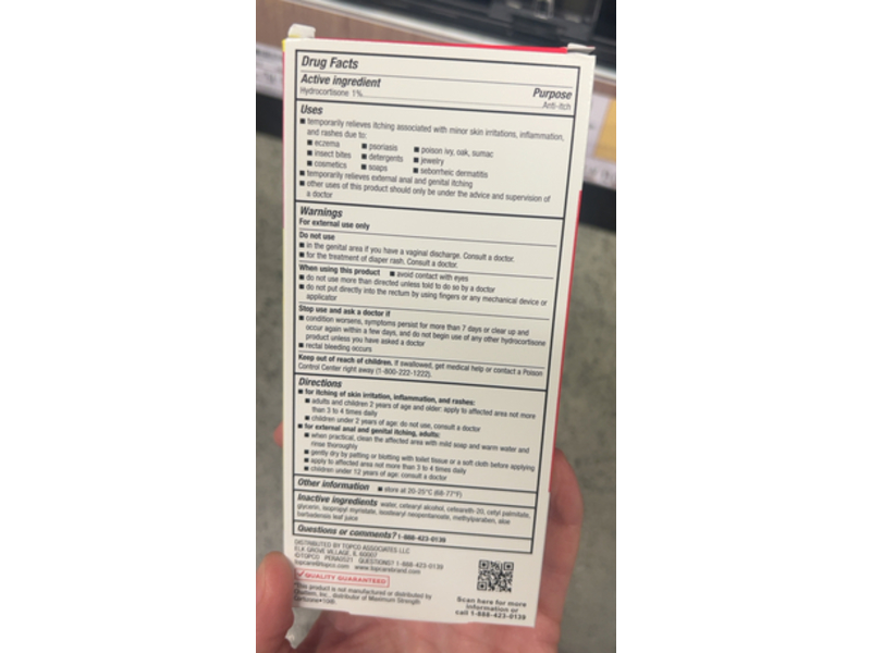 TopCare Anti-Itch Cream, Aloe, 4 oz/112 g, Pack Of 2