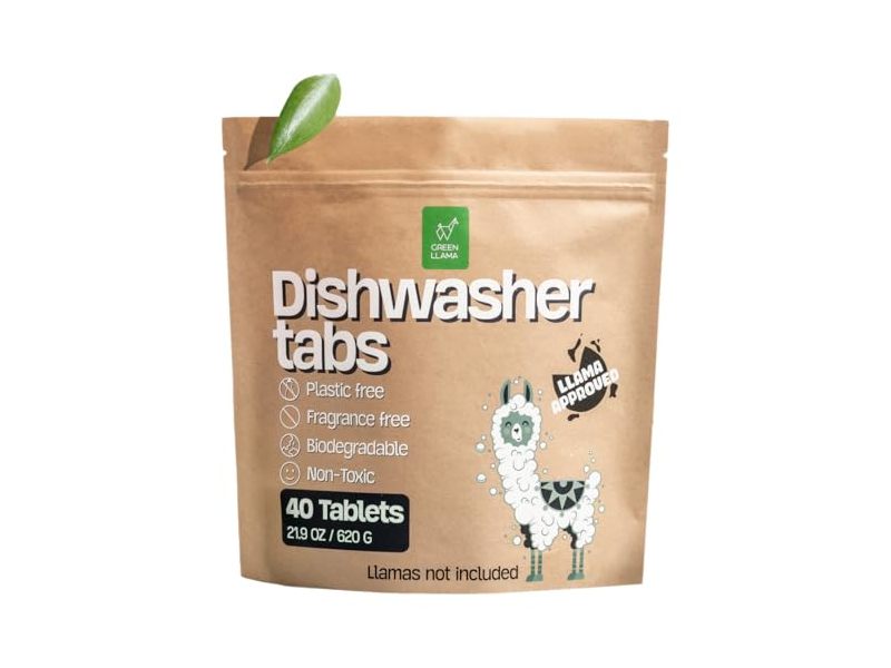 Green Llama Dishwasher Tabs, 40 Count