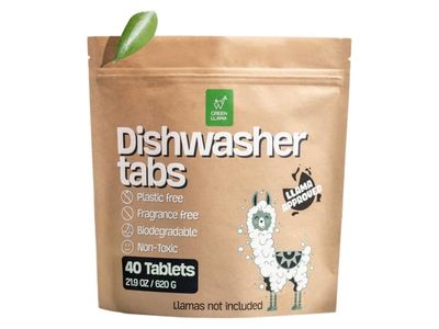 Green Llama Dishwasher Tabs, Count 40