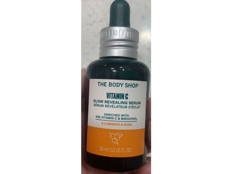The Body Shop Vitamin C Glow Revealing Serum, Vitamin C & Bakuchiol, 1.0 fl oz/30 mL