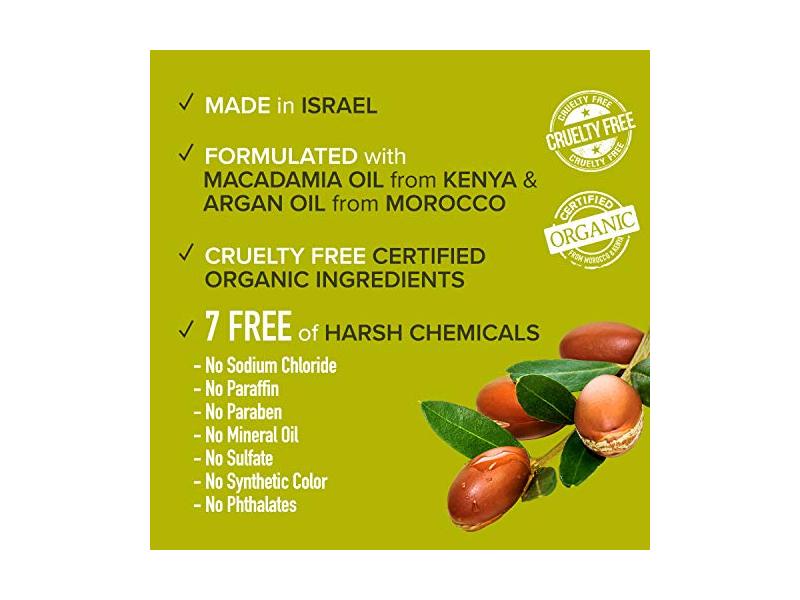 Kiss Color & Care Argan & Macadamia For Dry and Damaged Natural Hair Oil Serum and Maque Value Set