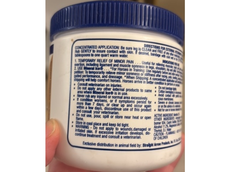 Mane 'n Tail Mineral Ice Super Leg And Body Freeze Pain Reliever, 16 oz/454 g