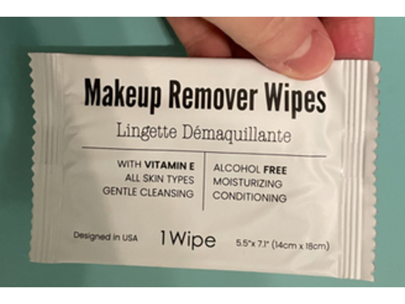 World Amenities Makeup Remover Wipes, Vitamin E, 25 Count