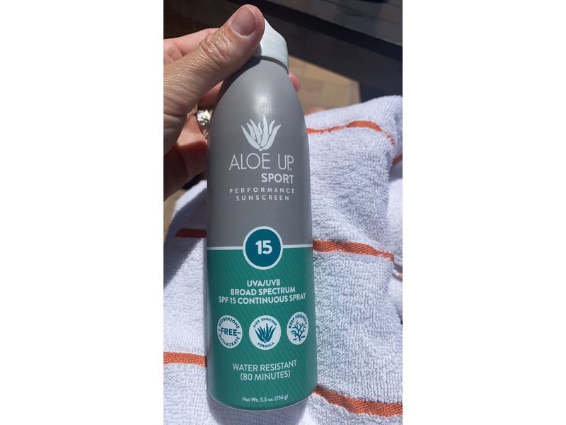 Aloe Up Sport Continuous Spray, SPF 15, 5.5 oz (156 g)