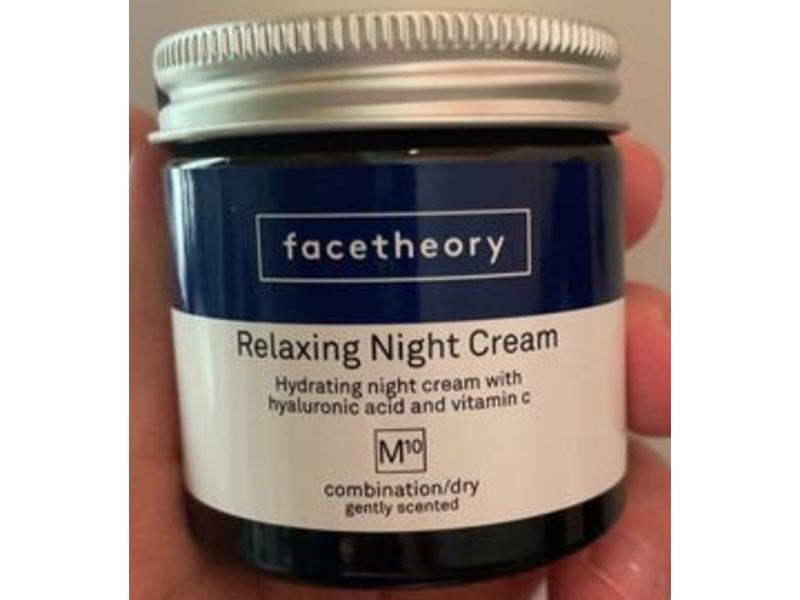 Facetheory Relaxing Night Cream, M10 Lavender Scent, 1.69 fl oz/50 mL