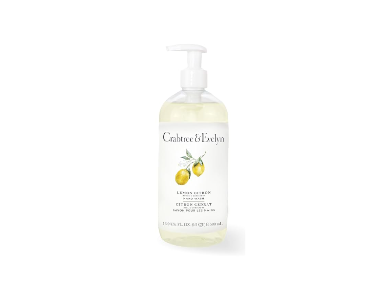 Crabtree & Evelyn Hand Wash, Lemon Citron, Honey & Coriander, 16.9 fl oz/500 mL