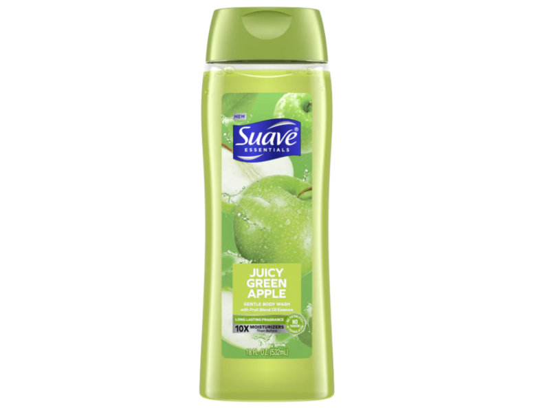 Suave Refreshing Body Wash, Juicy Green Apple, 28 fl oz/828 mL