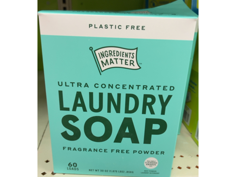 Ingredients Matter Ultra Concentrated Laundry Soap, 60 Loads, 30 oz/0.85 kg