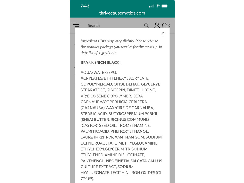 Thrive Causemetics Liquid Extension Mascara, Brynn, 0.14 oz/4 g