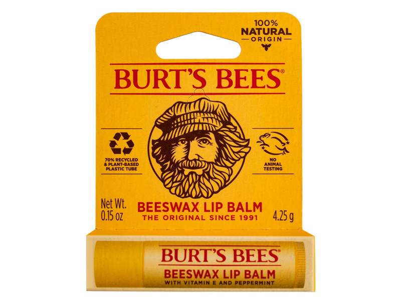 Burt's Bees Beeswax Lip Balm, Vitamin E & Peppermint, 0.15 oz /4.25 g