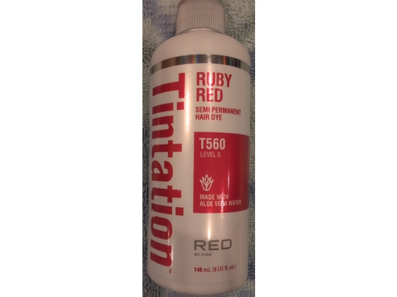 Red by Kiss Tintation Semi-Permanent Hair Dye, Ruby Red, 5 fl oz/148 mL