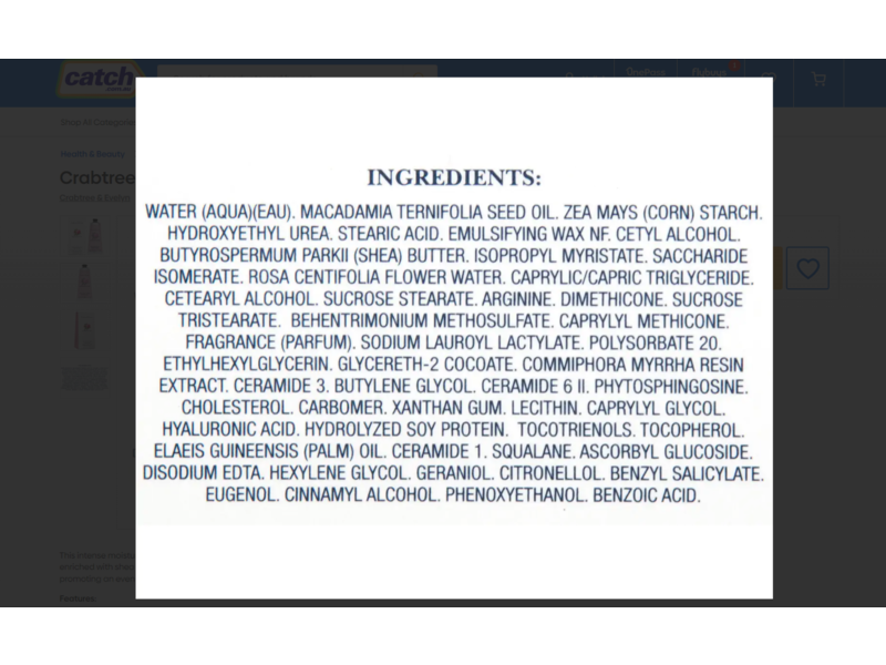 Crabtree & Evelyn Ultra Moisturising Hand Therapy, Rosewater, 0.9 oz/25 g