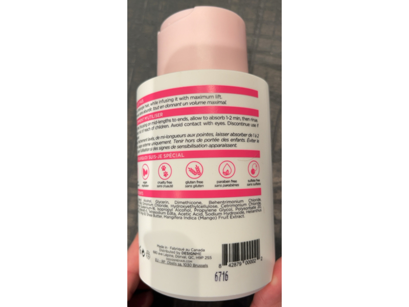 Design Me Puff. Me Volumizing Conditioner, 10 fl oz/300 mL