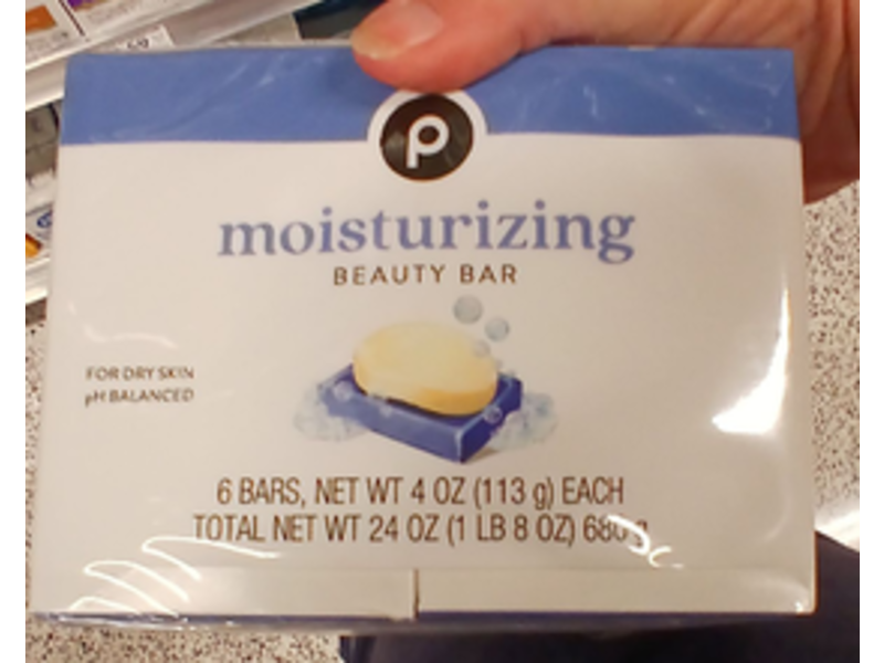 Publix Moisturizing Beauty Bar, 4 oz/113 g/6 Count