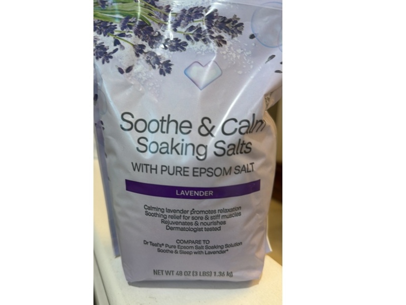 CVS Beauty Soothe & Calm Soaking Salts, Lavender, 48 oz/1.36 kg