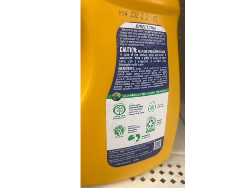 Arm & Hammer Plus Oxi Clean Liquid Laundry Detergent, Clean Meadow, 77 Loads, 100.5 fl oz/2.97 L