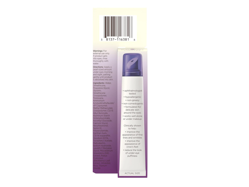Aveeno Absolutely Ageless 3-In-1 Eye Cream, Blackberry, 0.5 oz/14 g