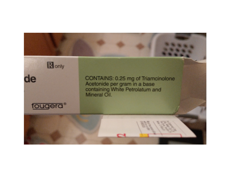 Triamcinolone Acetonide Ointment USP, 0.025%, 80 g Fougera (RX)