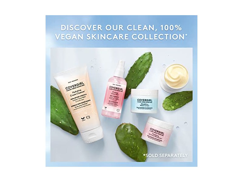COVERGIRL Clean Fresh Skincare Hydrating Cream Cleanser, 5 fl oz/150 mL
