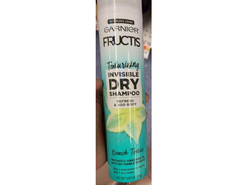 Garnier Fructis Texturizing Invisible Dry Shampoo, Beach Tonic, 3.67 fl oz/104 g