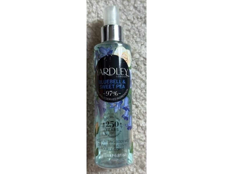 Yardley Moisurizing Body Mist, Blue Berry & Sweet Pea,6.8 fl oz/200 mL