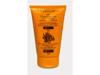 L'Erbolario Sun Cream, Sesame & Shea, SPF 30, 2.5 fl oz/75 mL