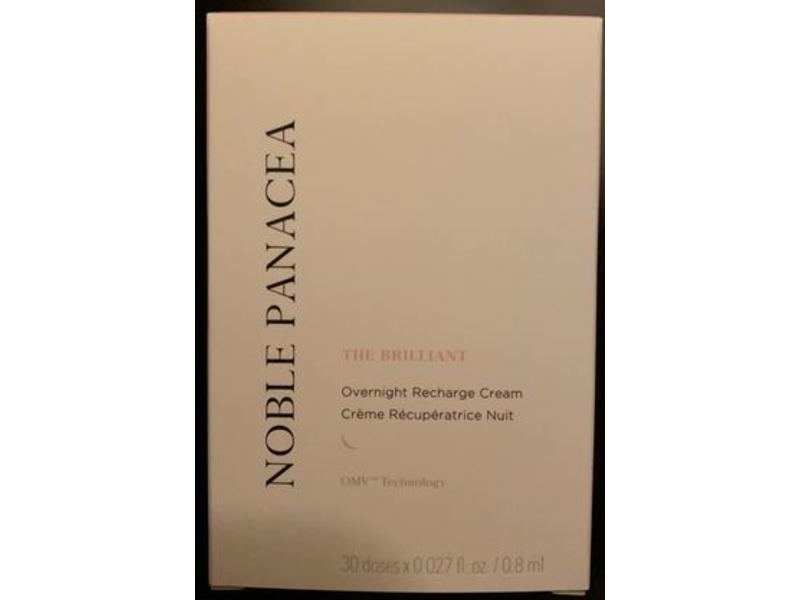 Noble Panacea The Brilliant Overnight Recharge Cream, 30*0.027fl oz/0.8 mL