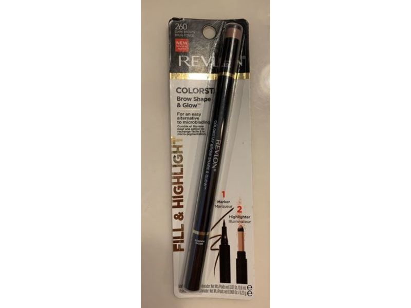 Revlon Colorstay Brow Shape & Glow, Dark Brown, Pack Of 2