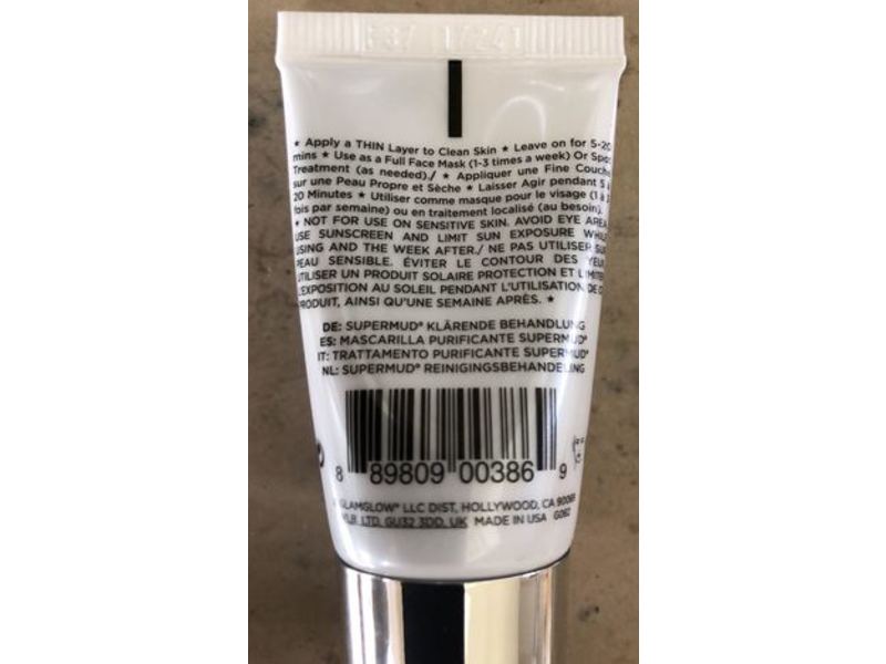 Glam Glow Super Mud Clearing Treatment, 0.5 oz/15 g