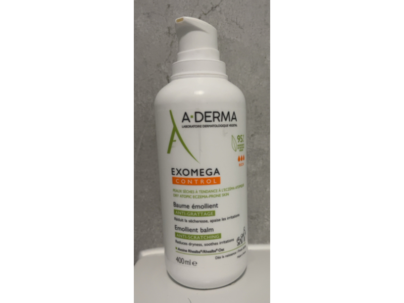 A-Derma Exomega Control Emollient Balm, Anti-Scratching, 400 mL