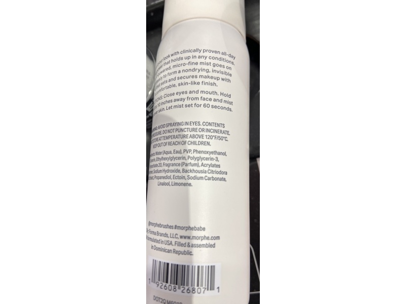 Morphe Lifeproof Mini Continuous Setting Mist, 1.3 oz/36.8 g