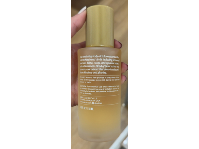 Saltair Nourishing Body Oil, Golden Hour, 4.0 fl oz/118 mL