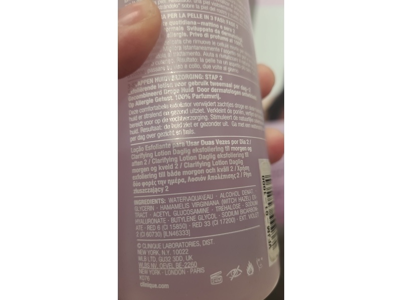 Clinique Clarifying Exfoliator Lotion 2, 16.5 fl oz/487 mL