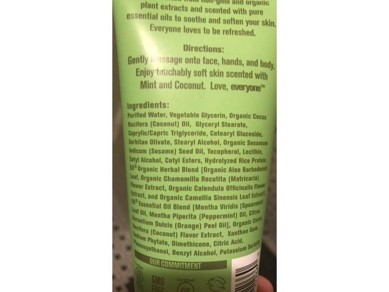Everyone Lotion 3-in-1 Lotion, Mint & Coconut, 6 fl oz / 177 mL