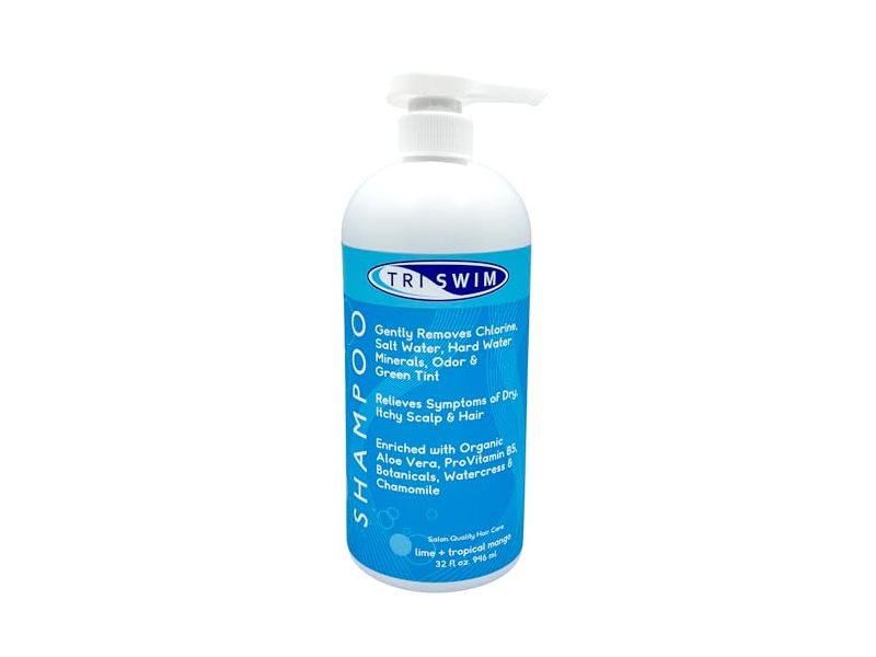 Triswim Shampoo, Lime + Tropical Mango, 32 fl oz/946 mL
