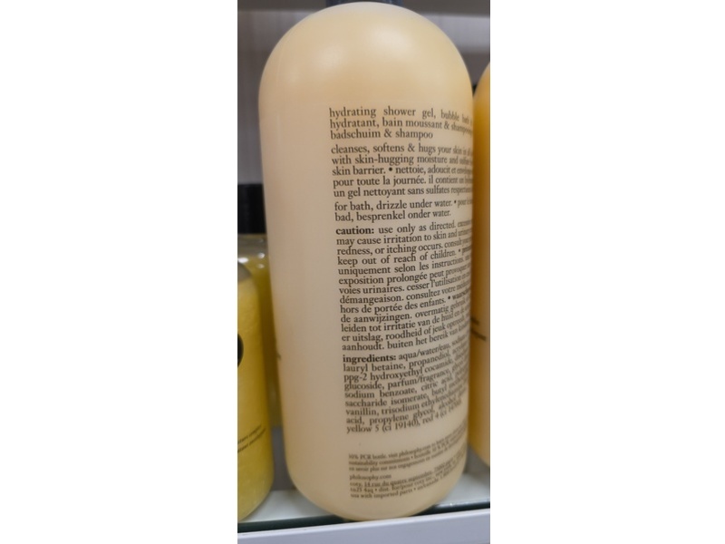 Philosophy Hydrated Shower Gel, Vanilla Birthday Cake, 32 fl oz/947 mL