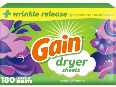 Gain Dryer Sheet, Moonlight Breeze, 180 Count